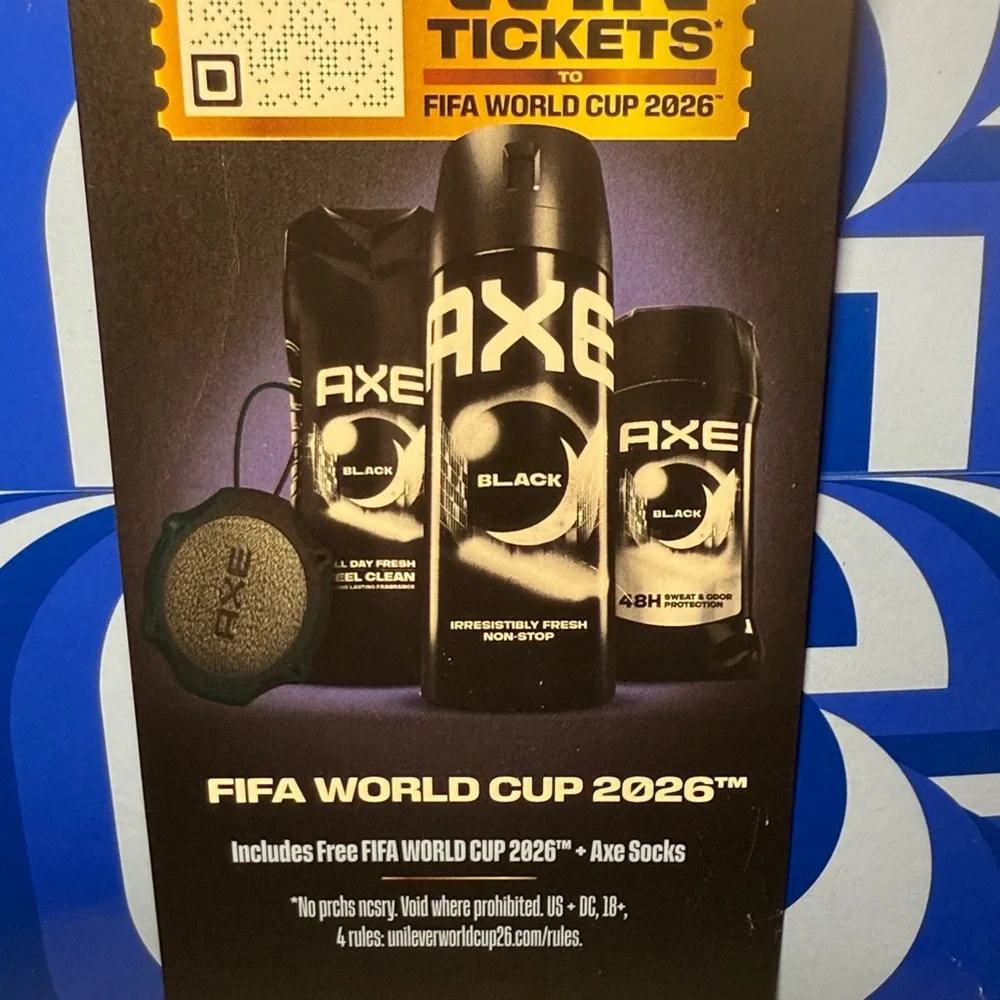 NEW! AXE Black Men's Body Care 4 Piece Set Body Wash, Spray, Deodorant, Socks